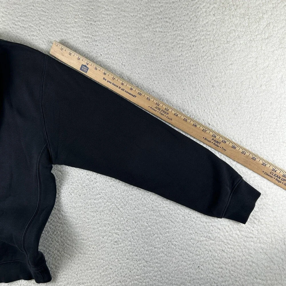 Nike Hoodie Mens Small Black Club Fleece Pullover Sweatshirt Swoosh Logo